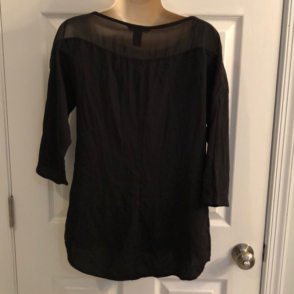 MOVING SALE!!! | H&M | Black 1/2 Sleeve Blouse - Picture 3 of 5
